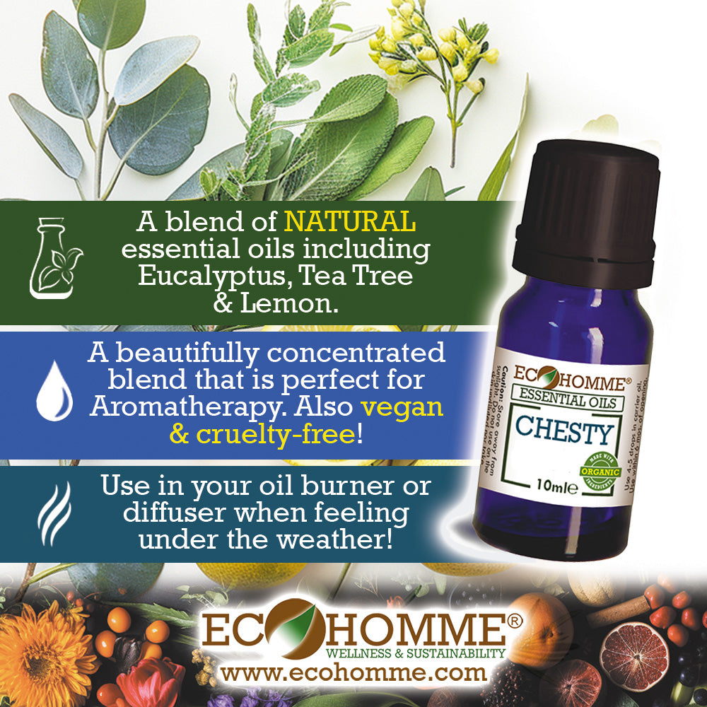 Mélange d'huiles essentielles biologiques Chesty (10 ml)