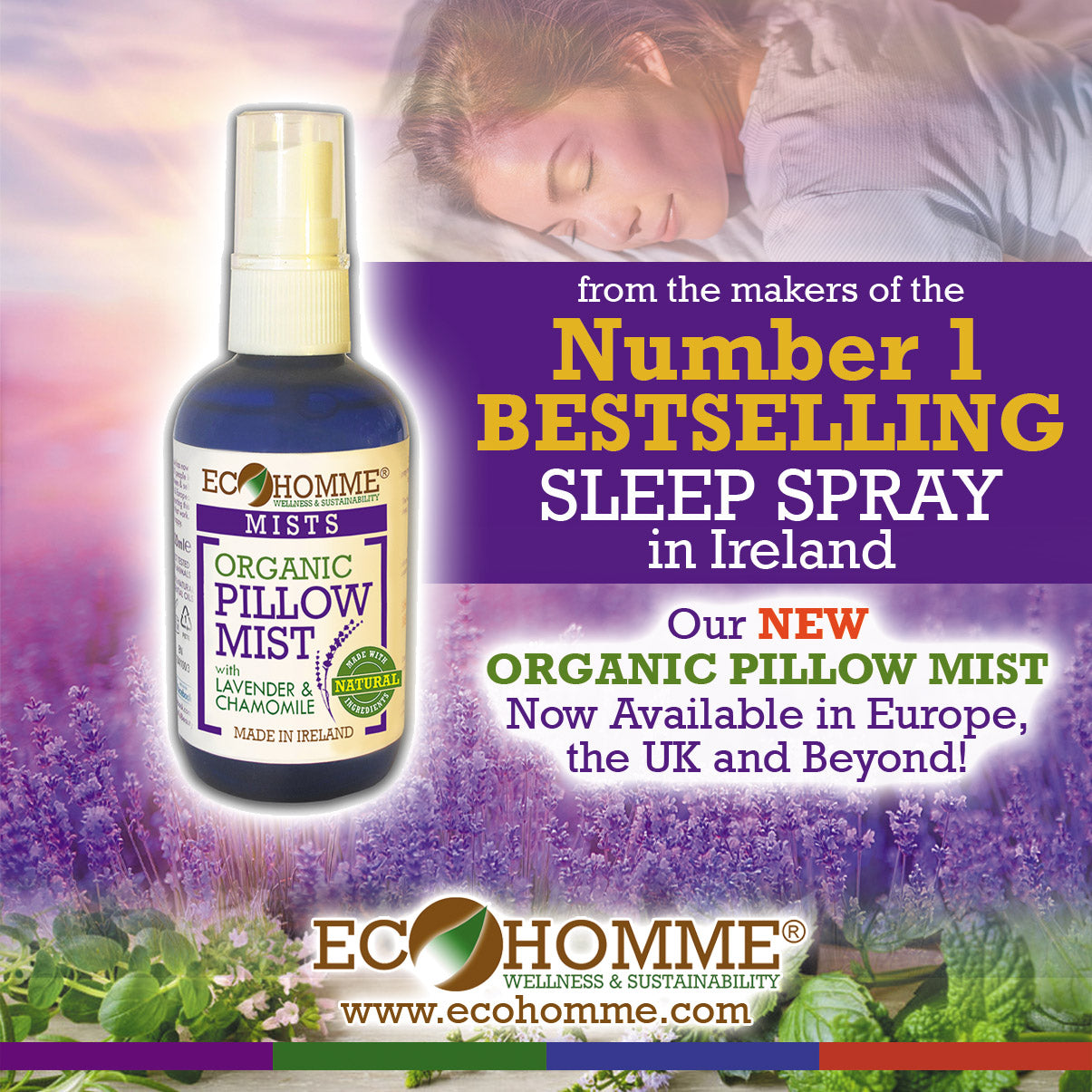 Ecohomme Lavender Pillow Mist